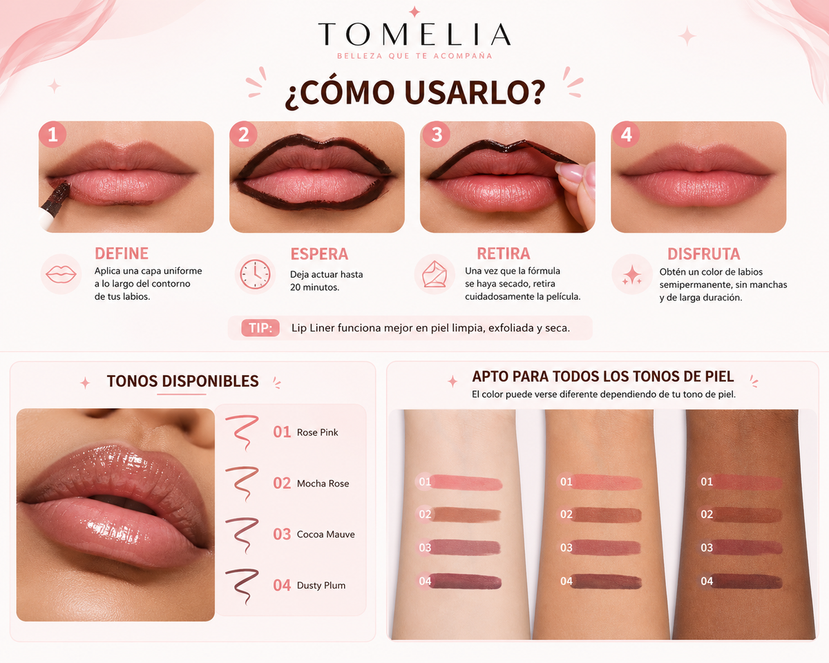 💋 Lip Tattoo Peel-Off – Tinte de Labios de Larga Duración