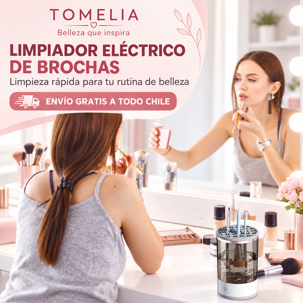 Limpiador Eléctrico de Brochas de Maquillaje