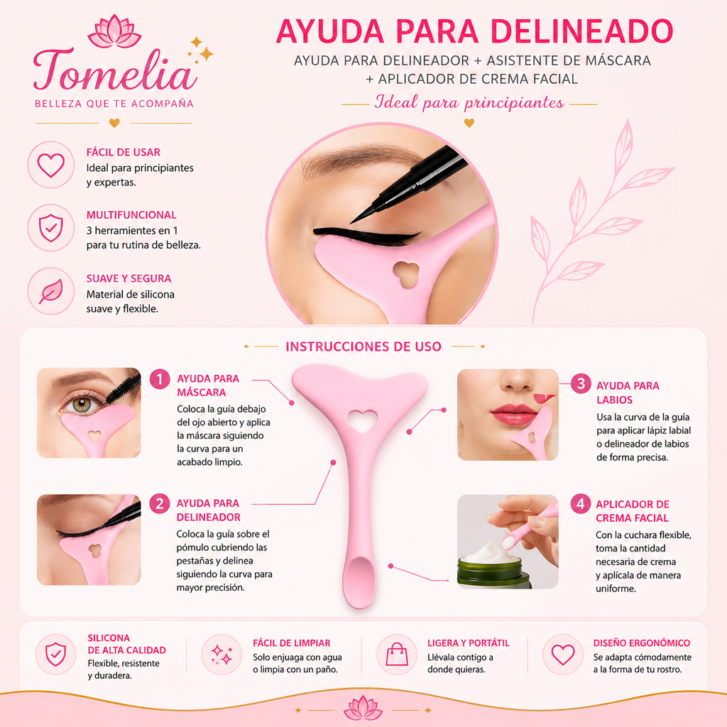 PerfectLine 5 en 1™ – Guía Multifuncional de Maquillaje