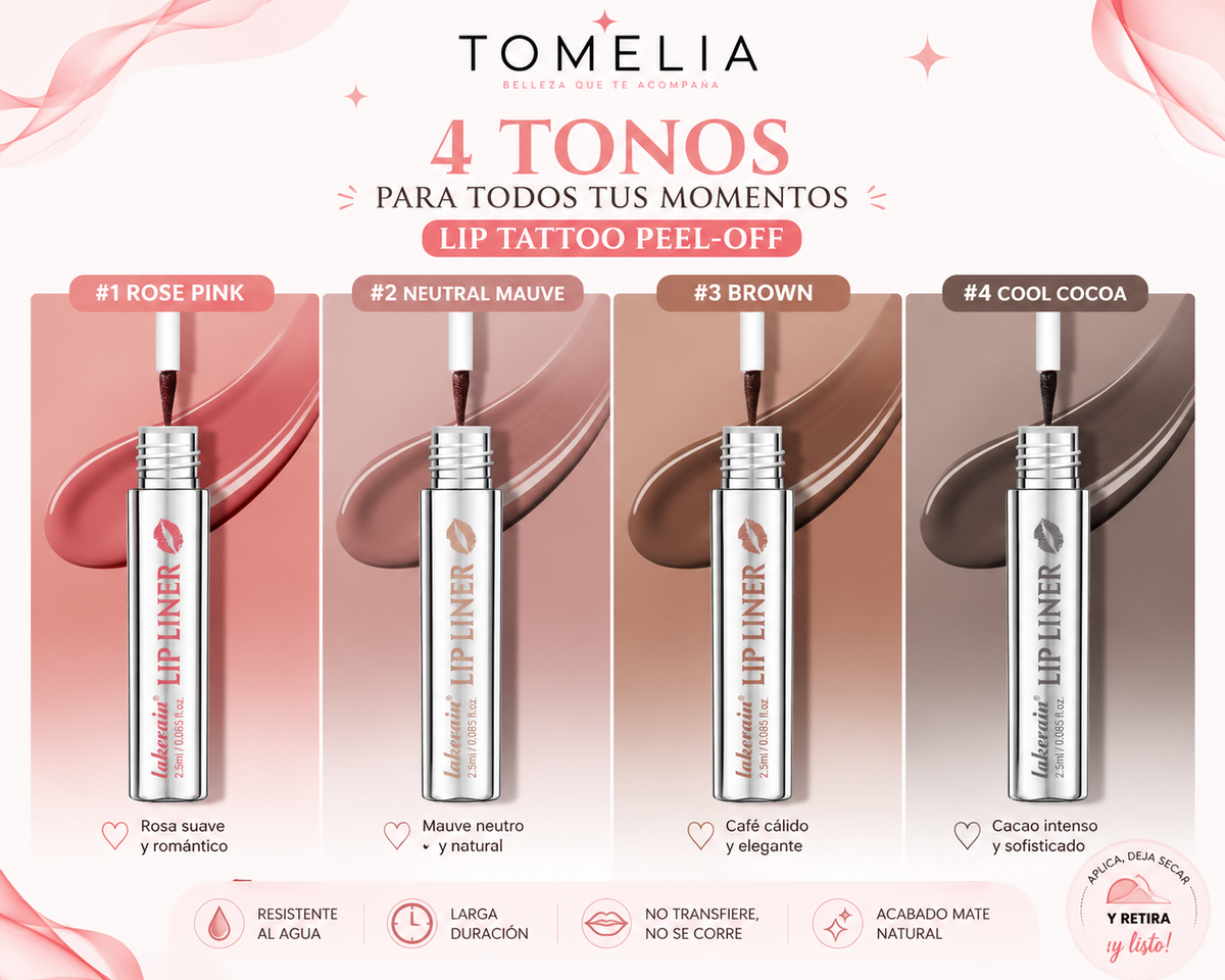 💋 Lip Tattoo Peel-Off – Tinte de Labios de Larga Duración