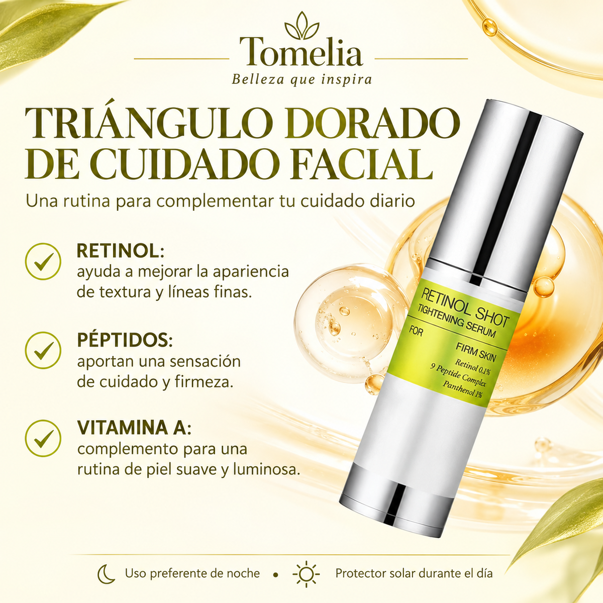 Pack Retinol Shot 3 piezas – Todo el Rostro y Contorno de ojos