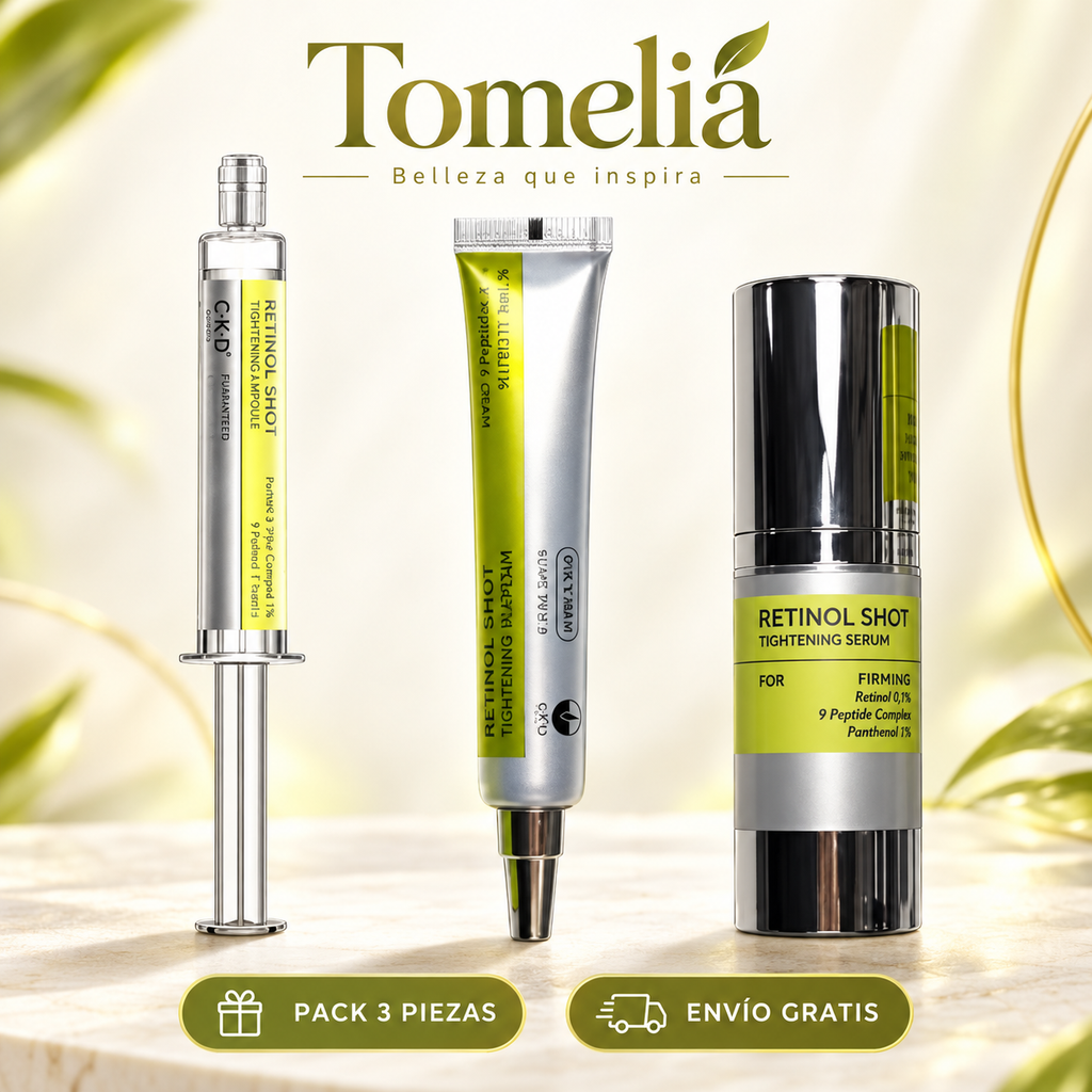 Pack Retinol Shot 3 piezas – Todo el Rostro y Contorno de ojos