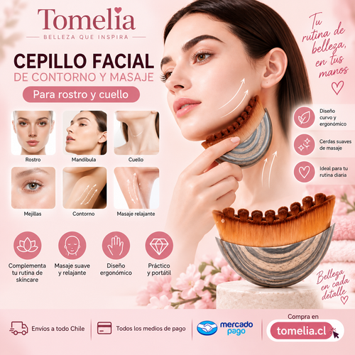 Cepillo Facial de Contorno y Masaje Tomelia™