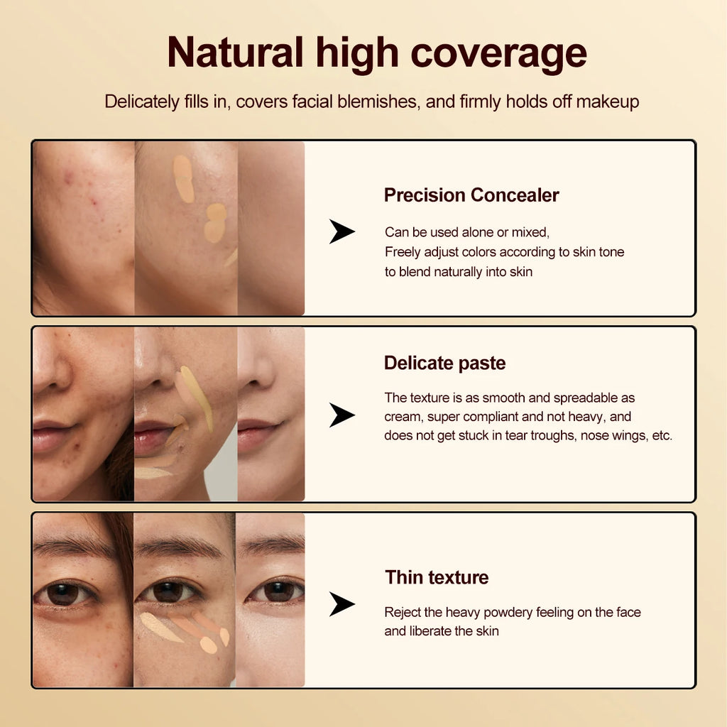 Paleta Correctora & Contorno 15 Tonos – Cobertura y Acabado Natural