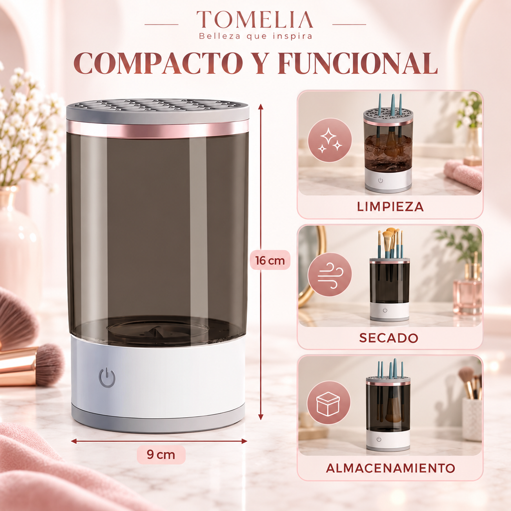 Limpiador Eléctrico de Brochas de Maquillaje